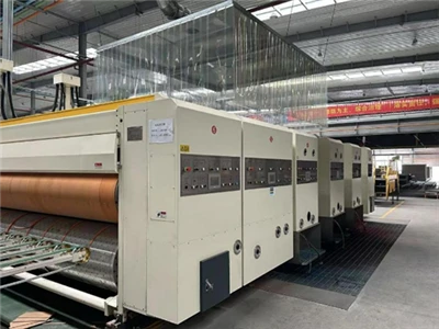 Μεταχειρισμένο Dinglong 98" X 144" Jumbo 3 Color Rotary Die Cutter με τμήμα αυλακώσεων προς πώληση
